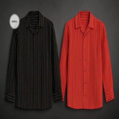 China Manufacturing O Neck Stripped Shirt