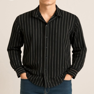 China Manufacturing O Neck Stripped Shirt